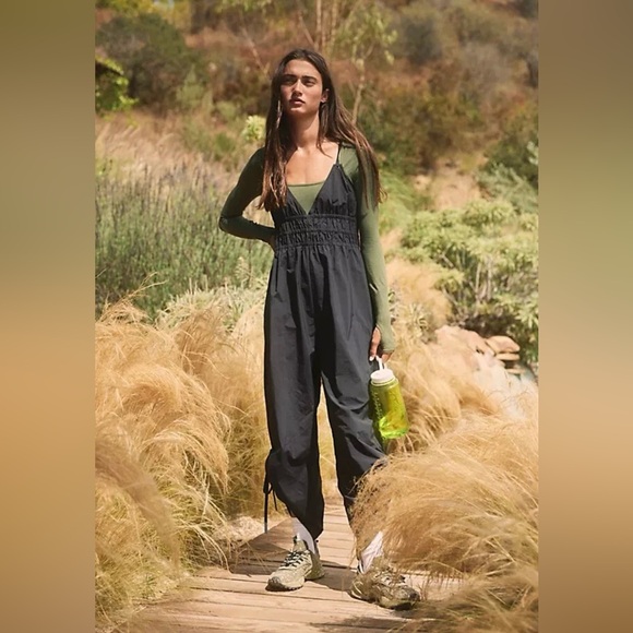 Free People Movement 'One Better One Piece' Jumpsuit, Black, small - Picture 1 of 9
